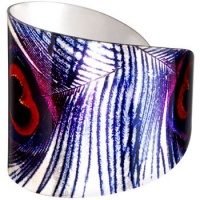 Beauty in Blue Peacock Cuff Bracelet