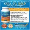 Nutrigold Krill Gold - Neptune Krill Oil (Double Strength NKO), 1000 mg, 60 softgels