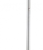 Lite Source LS-81606C/WHT Gervasio Swing-Arm Floor Lamp, Chrome with White Fabric Shade