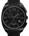 Armani Exchange Blue Square Chrono Watch