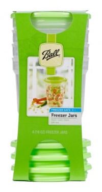 Ball® Plastic 16-Ounce Freezer Jar, Set of 4 (by Jarden Home Brands)