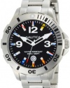 Nautica Men's N15573G BFD 101 Black Dial Watch