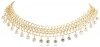 Anne Klein Richmond Gold-Tone Mesh Collar with Crystal Drops Necklace, 19