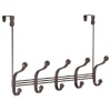 InterDesign York Lyra Over Door Rack 5, Bronze