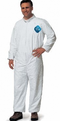 Dupont TY120S L Large Tyvek Coveralls Suit, Sold By Each