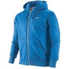 Mens Nike Classic Fleece Full Zip Hoodie Royal Blue / White 404512-450 Size Large