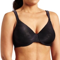 Lilyette Women's Dream Back Smoothing Jacquard Minimizer, Onyx, 42D