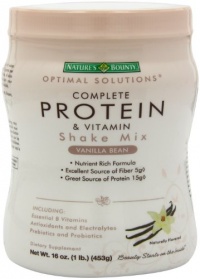 Nature's Bounty Protein Shake Mix, Vanilla, 16 Ounce