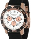 I By Invicta Men's 41701-002 Chronograph 18k Rose Gold-Plated Rubber Watch