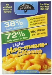 FiberGourmet Mac-mmm-Cheese, 7.25-Ounce Boxes (Pack of 6)