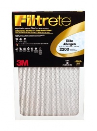 Filtrete Elite Allergen Reduction Filter, 2200 MPR, 20-Inch by 30-Inch by 1-Inch, 2-Pack