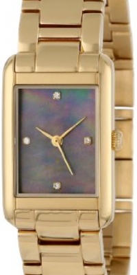 Kate Spade New York Women's 1YRU0065 Gold Bracelet Crystal Marker Waldorf Watch