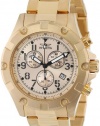 Invicta Men's 13619 Specialty Chronograph Gold Dial 18k Gold Ion-Plated Stainless Steel Watch