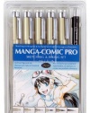 Sakura 50201 6-Piece Pigma Manga Comic Pro Drawing Kit