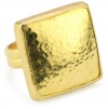 GURHAN Amulet Square High Karat Gold Ring, Size 7