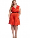 Jessica Simpson Women's Plus-Size V-Neck Dress