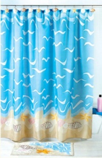 SEASHELL sea shell beach SHOWER Curtain bathroom decor