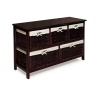 Badger Basket Five Basket Storage Unit with Wicker Baskets, Espresso