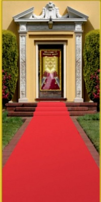 Red Carpet Runner (poly w/double stick tape) Party Accessory (1 count) (1/Pkg)