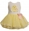 Bonnie Baby-girls Newborn Chick Applique Tutu