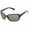 Ray-Ban RB4068 Oversized Wrap Sunglasses 60 mm, Polarized, Black/Polarized Grey-Green