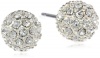 Judith Jack Mini Items Sterling Silver, Crystal Stud Earrings