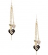 G by GUESS Gold-Tone Heart Cluster Earrings, GOLD