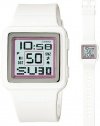 Casio Digital Poptone White Resin Grey Dial Women's watch #LDF20-7AV