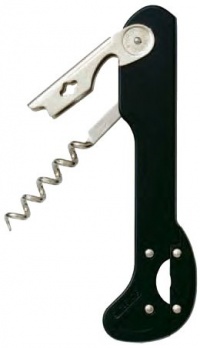 Black Boomerang Corkscrew with No Blade Foil Cutter