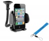 GTMax Universal Windshield Car Mount Holder + BlueMall Wrist Strap Lanyard for HTC Motorola Nokia LG Blackberry Apple iPhone Samsung Kyocera Cell Phone