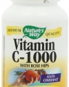 Nature's Way Vitamin C 1000 with Rose Hips, 100 Capsules