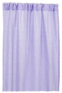 Tadpoles Classics Set of 2 Gingham Rod Pocket Curtain Panels, Lavender