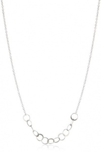 Melissa Joy Manning Sterling Silver Asymmetrical Circle Link Necklace