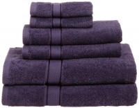 Pinzon Basics 100-Percent Egyptian Cotton 725-Gram 6-Piece Towel Set, Plum