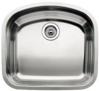 Blanco BL440249 Platinum Series BlancoWave 10-Inch Undermount Deep Single Bowl, Satin Polished