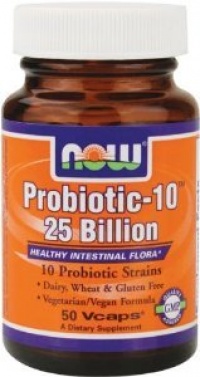 NOW Foods Probiotic-10 25 Billion, 50 Vcaps