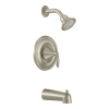 Moen T2133BN Eva Posi-Temp Tub and Shower Trim Kit without Valve, Brushed Nickel