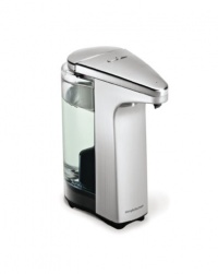 simplehuman Compact Sensor Pump with Soap Sample Brushed Nickel, 8 Fluid Ounce