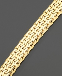 A slinky bracelet in 14k gold is a pairing of modern style and grace. Measures 8 inches.