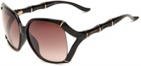 Gucci GG3508/S Sunglasses - 0D28 Shiny Black (HA Brown Gradient Lens) - 58mm