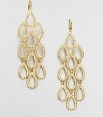 Sparkling stones make this elegant style shine. Glass stonesGoldplatedLength, about 3.75Hook backImported 