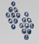 From the Scultura Collection. A beautiful cascade of linked kyanite cabochons set in sterling silver. KyaniteSterling silverLength, about 2Post backImported 