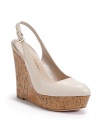 THE LOOKAlmond toeLeather upperAdjustable slingback strapPadded insoleCork wedge, 5 (125mm)Cork platform, 1 (25mm)Compares to a 4 heel (100mm)THE MATERIALLeather upperLeather lining and soleORIGINImported