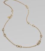 From the Horsebit Collection. An elegant design of multiple horsebit link stations on a delicate link chain in radiant 18k gold. 18k goldLength, about 35½Lobster clasp closureMade in Italy