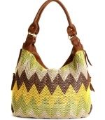 If you zig when they expect you to zag, this high-energy, bold-hued tote from Big Buddha is the purse for you!