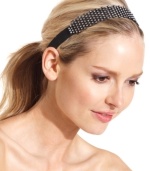 Add some sparkle to your next evening out with this eye-catching crystal embellished headband from Style&co. Keeps hair exquisitely adorned and perfectly in place.