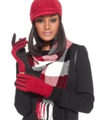 Show your hands the warm love they deserve with these cozy chenille woven gloves from Charter Club that keep cold out without a worry.