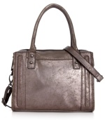 Let your look take shape with this ladylike satchel silhouette from BCBGeneration. Outfitted in shimmery metallic with shiny hardware, it adds instant posh appeal to any outfit.