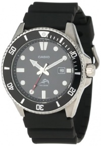 Casio Men's MDV106-1A Black Analog Anti Reverse Bezel Watch