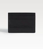 Superior leather craftsmanship in a slim-line design that fits easily into a jacket pocket. Debossed logo accent Four credit card slots 4W X 3H Made in Italy 